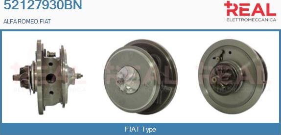 REAL 52127930BN - CHRA Cartridge, charger autospares.lv