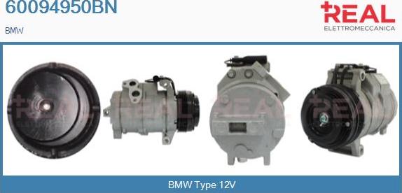 REAL 60094950BN - Compressor, air conditioning autospares.lv