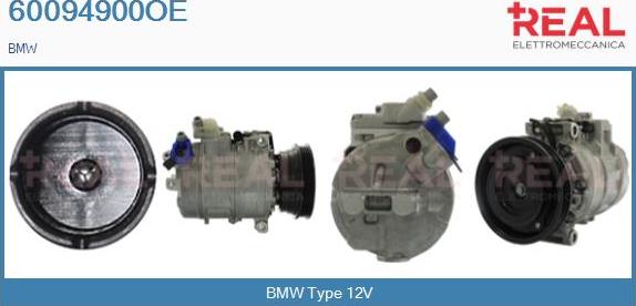 REAL 60094900OE - Compressor, air conditioning autospares.lv