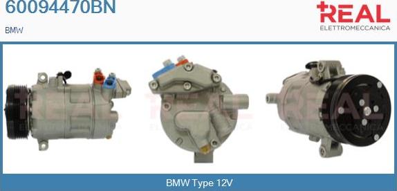 REAL 60094470BN - Compressor, air conditioning autospares.lv