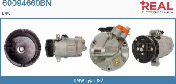 REAL 60094660BN - Compressor, air conditioning autospares.lv