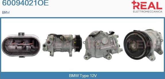 REAL 60094021OE - Compressor, air conditioning autospares.lv