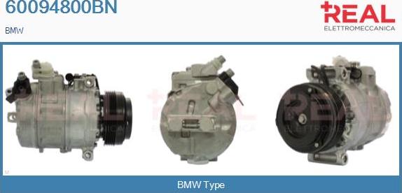 REAL 60094800BN - Compressor, air conditioning autospares.lv