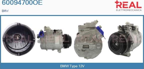 REAL 60094700OE - Compressor, air conditioning autospares.lv