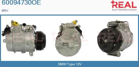 REAL 60094730OE - Compressor, air conditioning autospares.lv