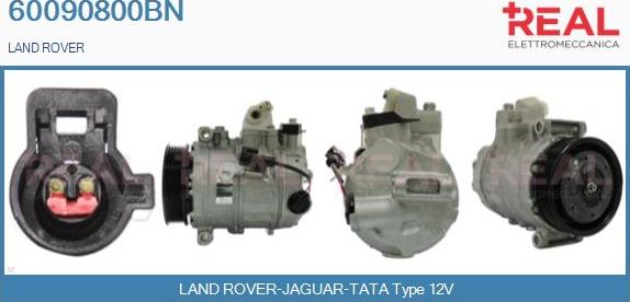 REAL 60090800BN - Compressor, air conditioning autospares.lv