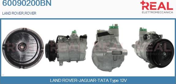 REAL 60090200BN - Compressor, air conditioning autospares.lv