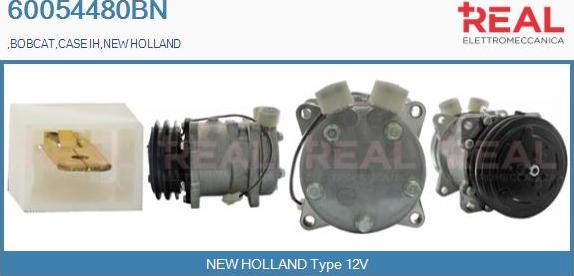 REAL 60054480BN - Compressor, air conditioning autospares.lv