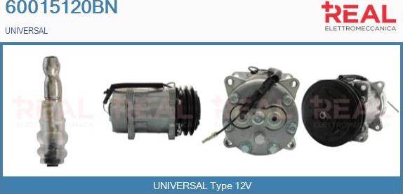 REAL 60015120BN - Compressor, air conditioning autospares.lv