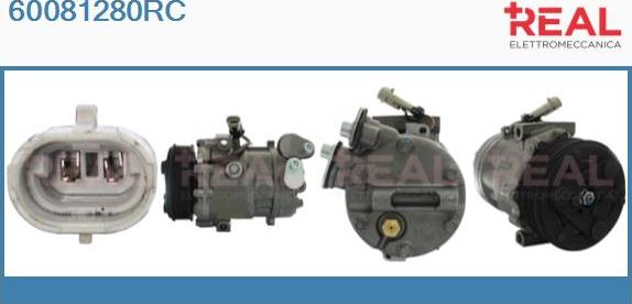 REAL 60081280RC - Compressor, air conditioning autospares.lv