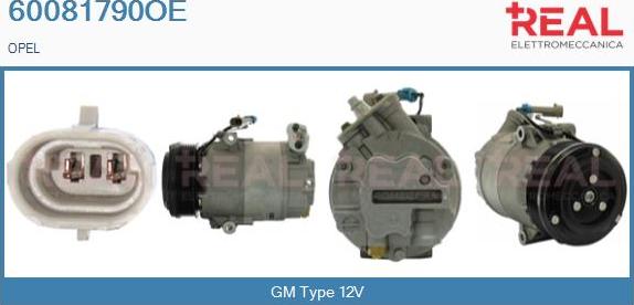 REAL 60081790OE - Compressor, air conditioning autospares.lv