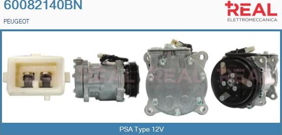 REAL 60082140BN - Compressor, air conditioning autospares.lv