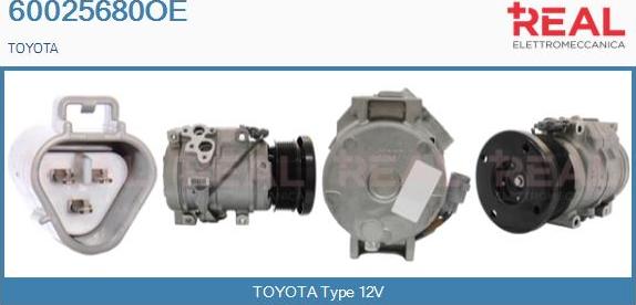 REAL 60025680OE - Compressor, air conditioning autospares.lv