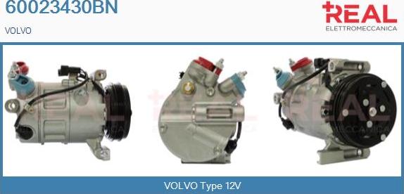 REAL 60023430BN - Compressor, air conditioning autospares.lv