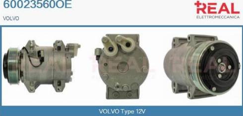 REAL 60023560OE - Compressor, air conditioning autospares.lv