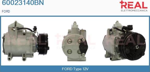 REAL 60023140BN - Compressor, air conditioning autospares.lv