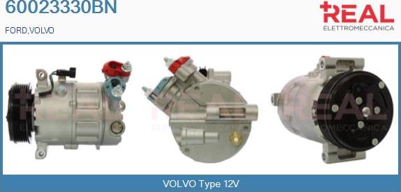 REAL 60023330BN - Compressor, air conditioning autospares.lv