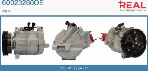 REAL 60023260OE - Compressor, air conditioning autospares.lv