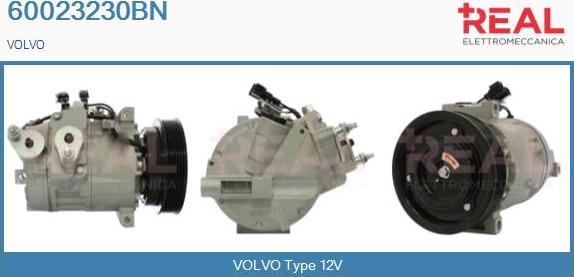 REAL 60023230BN - Compressor, air conditioning autospares.lv