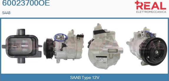 REAL 60023700OE - Compressor, air conditioning autospares.lv