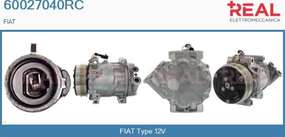 REAL 60027040RC - Compressor, air conditioning autospares.lv