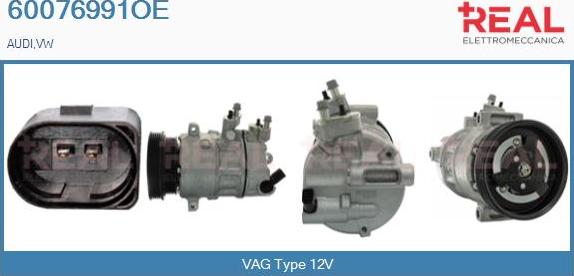 REAL 60076991OE - Compressor, air conditioning autospares.lv