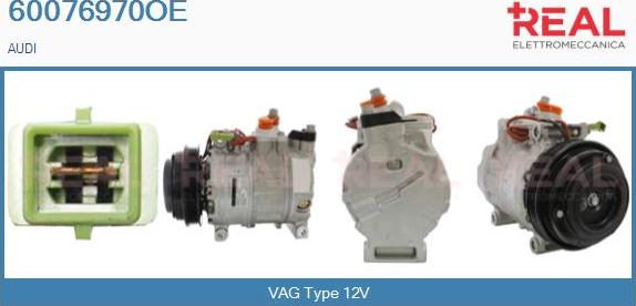 REAL 60076970OE - Compressor, air conditioning autospares.lv