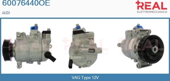 REAL 60076440OE - Compressor, air conditioning autospares.lv