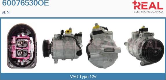 REAL 60076530OE - Compressor, air conditioning autospares.lv