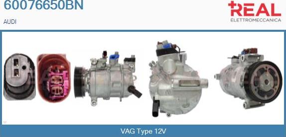 REAL 60076650BN - Compressor, air conditioning autospares.lv