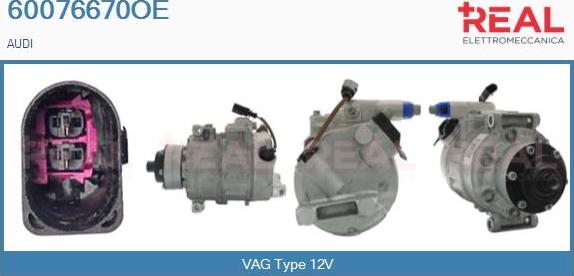 REAL 60076670OE - Compressor, air conditioning autospares.lv