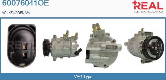 REAL 60076041OE - Compressor, air conditioning autospares.lv