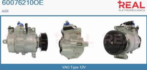 REAL 60076210OE - Compressor, air conditioning autospares.lv