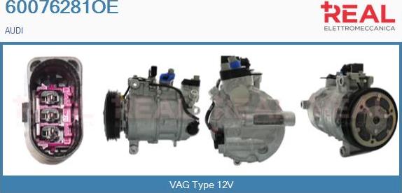 REAL 60076281OE - Compressor, air conditioning autospares.lv