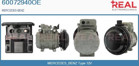 REAL 60072940OE - Compressor, air conditioning autospares.lv