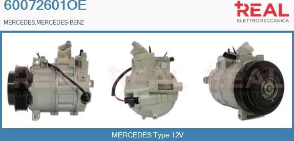 REAL 60072601OE - Compressor, air conditioning autospares.lv