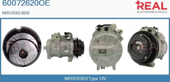 REAL 60072620OE - Compressor, air conditioning autospares.lv