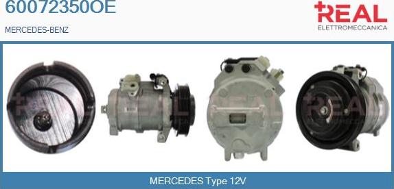 REAL 60072350OE - Compressor, air conditioning autospares.lv