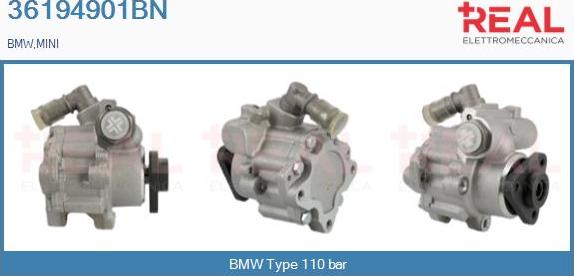 REAL 36194901BN - Hydraulic Pump, steering system autospares.lv