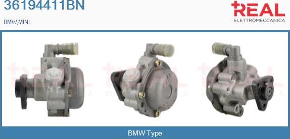 REAL 36194411BN - Hydraulic Pump, steering system autospares.lv