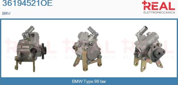 REAL 36194521OE - Hydraulic Pump, steering system autospares.lv