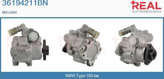 REAL 36194211BN - Hydraulic Pump, steering system autospares.lv