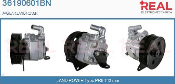 REAL 36190601BN - Hydraulic Pump, steering system autospares.lv