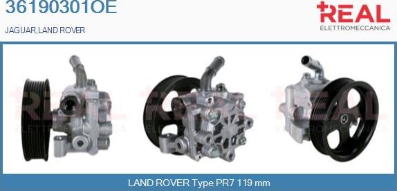 REAL 36190301OE - Hydraulic Pump, steering system autospares.lv