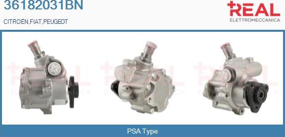 REAL 36182031BN - Hydraulic Pump, steering system autospares.lv