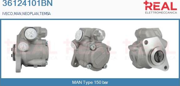 REAL 36124101BN - Hydraulic Pump, steering system autospares.lv