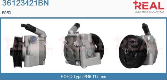 REAL 36123421BN - Hydraulic Pump, steering system autospares.lv