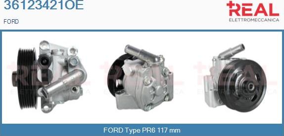 REAL 36123421OE - Hydraulic Pump, steering system autospares.lv