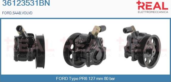 REAL 36123531BN - Hydraulic Pump, steering system autospares.lv