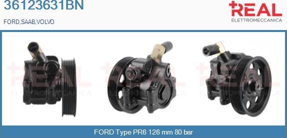 REAL 36123631BN - Hydraulic Pump, steering system autospares.lv